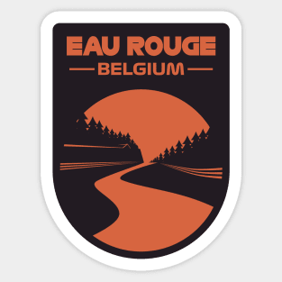 'Eau Rouge' Spa - Belgium F1 Design Sticker